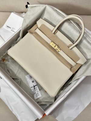 Home Hermès Birkin 30 Craie Togo Gold Hardware