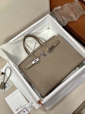 Home Hermès Birkin 35 Etoupe Epsom Palladium Hardware