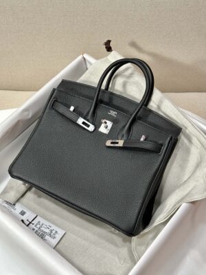 Home Hermès Birkin 25 Noir Togo Palladium Hardware