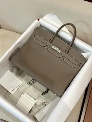 Hermès Birkin 40 Etoupe Togo Palladium Hardware